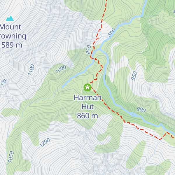 Map of Harman Hut