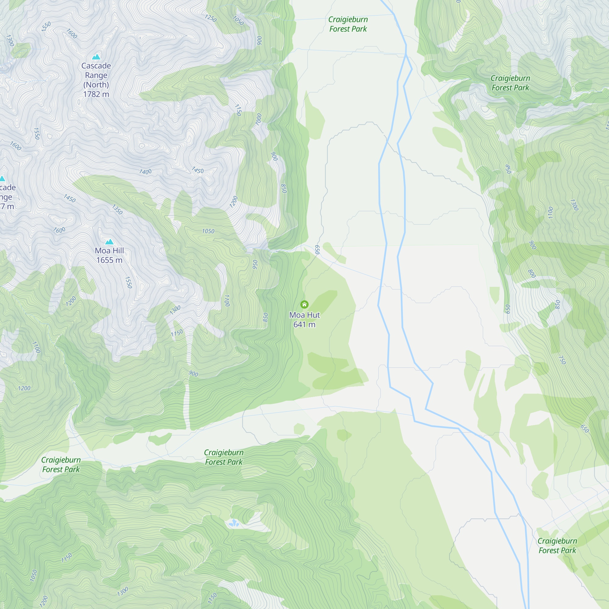 Moa Hut map