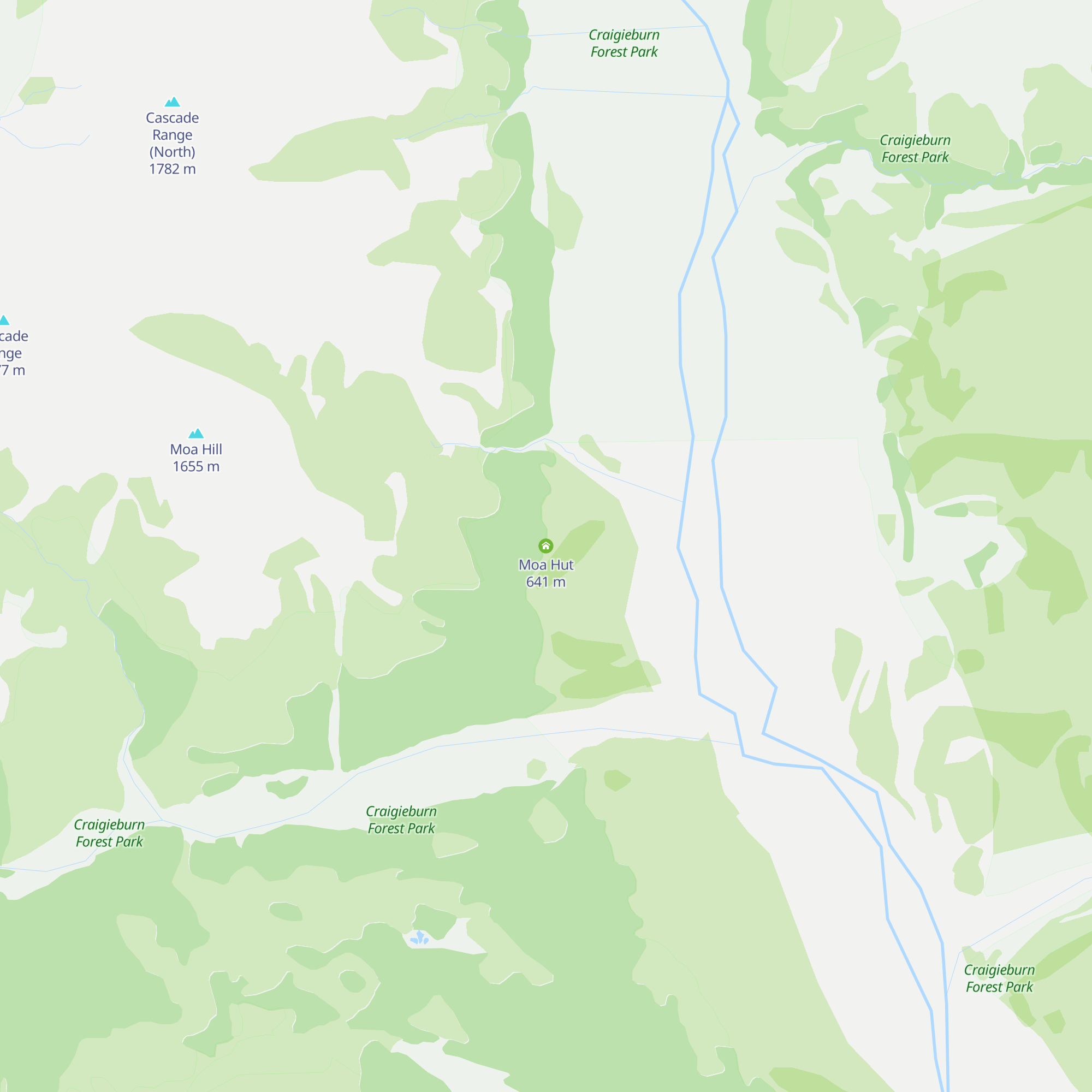 Moa Hut map