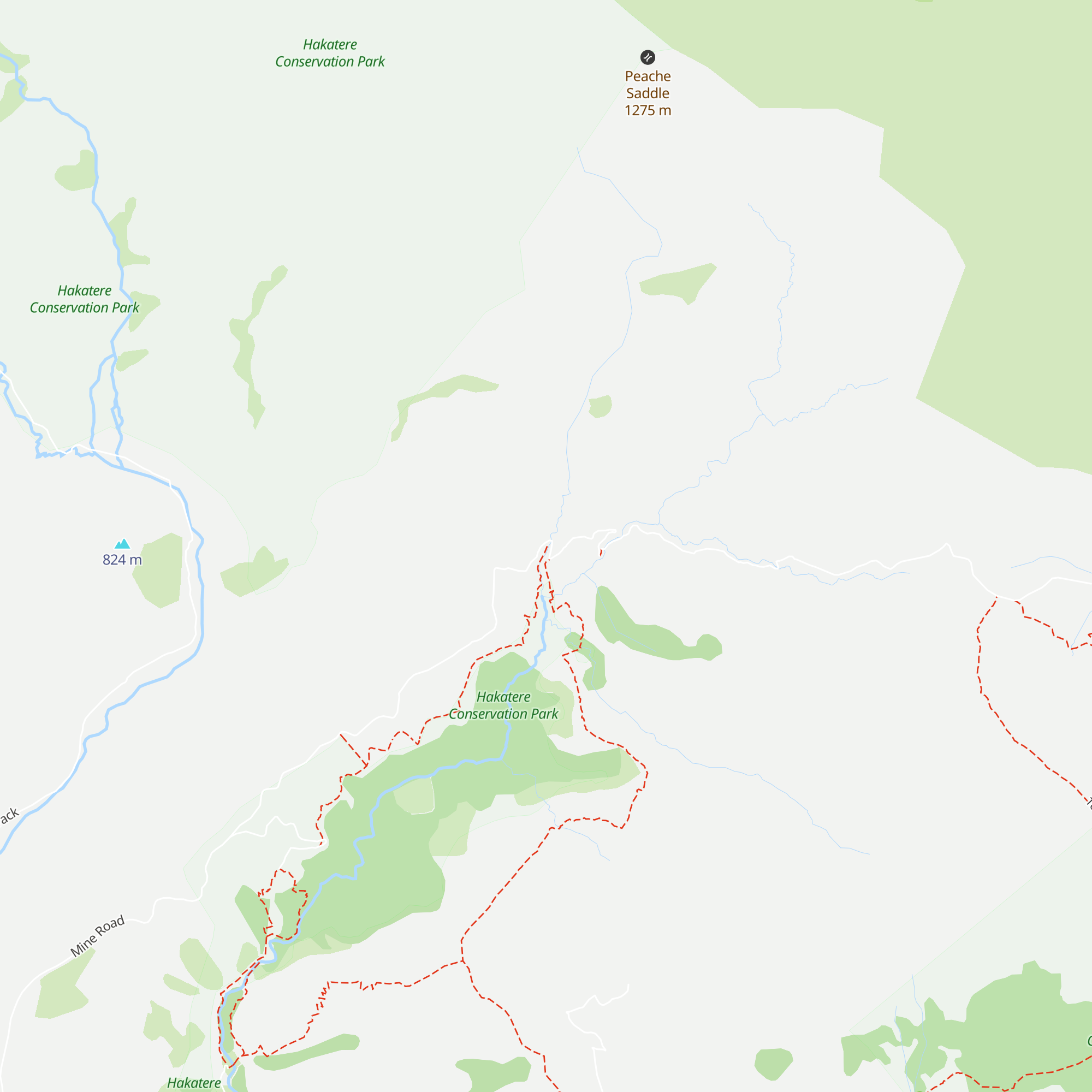 Woolshed Creek Hut map
