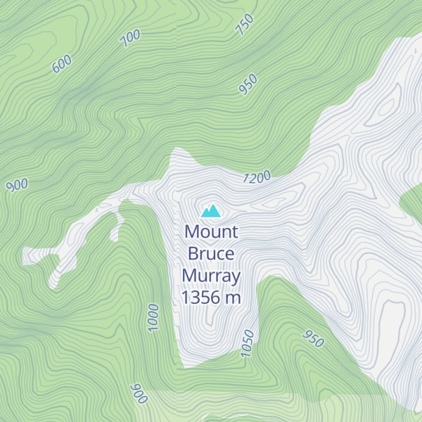 Map of Mount Bruce Murray