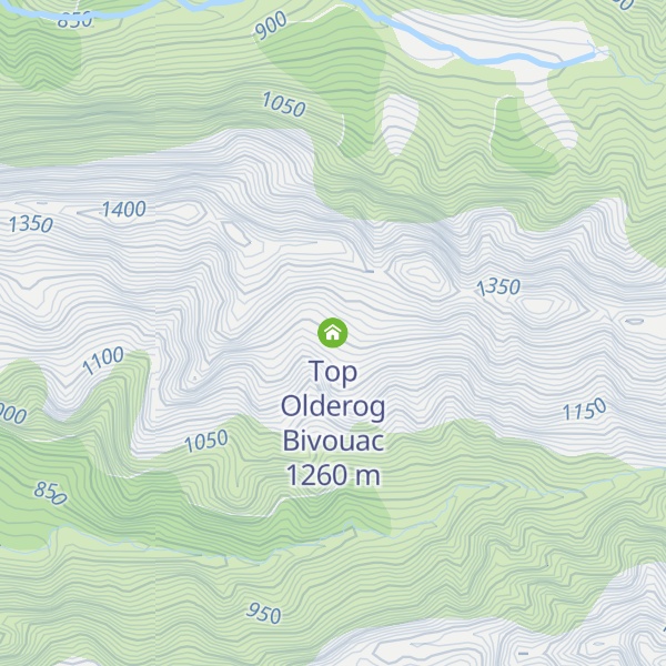 Map of Top Olderog Bivouac