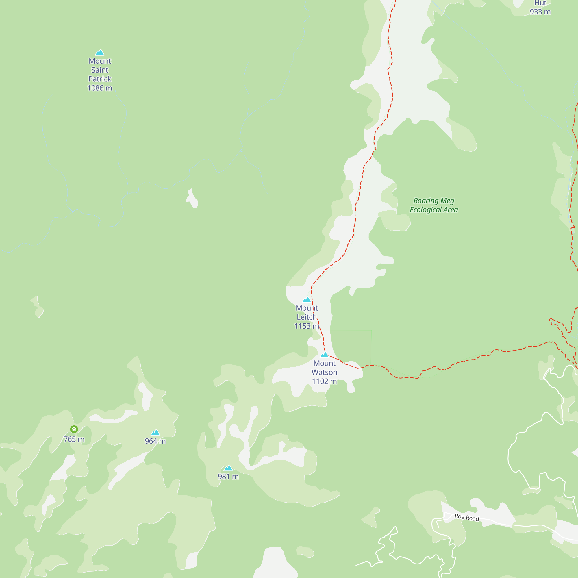 Mt Leitch Bivvy map