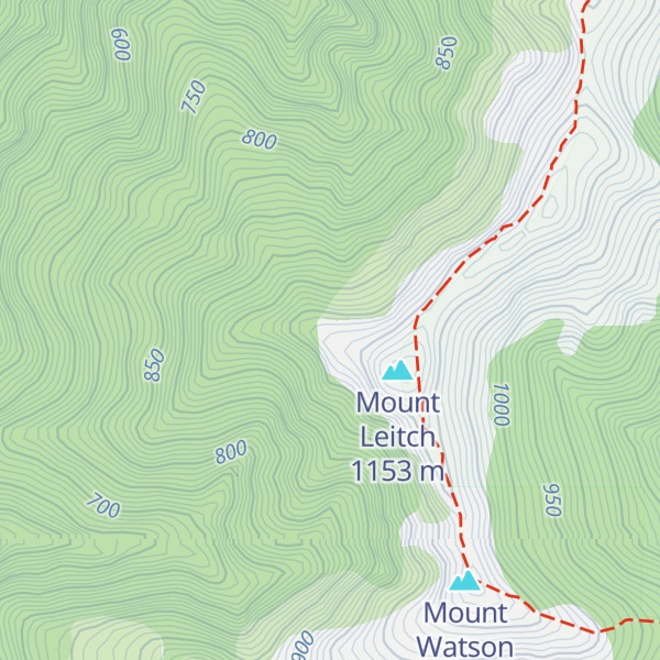 Map of Mt Leitch Bivvy