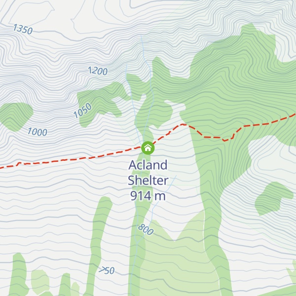 Map of Acland Shelter