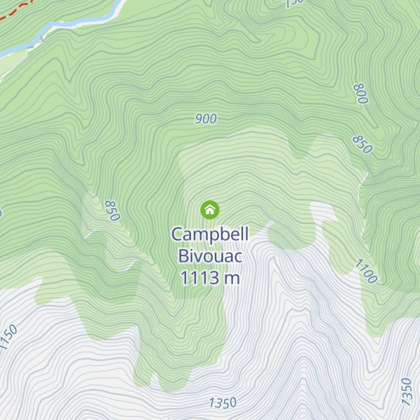 Map of Campbell Bivouac