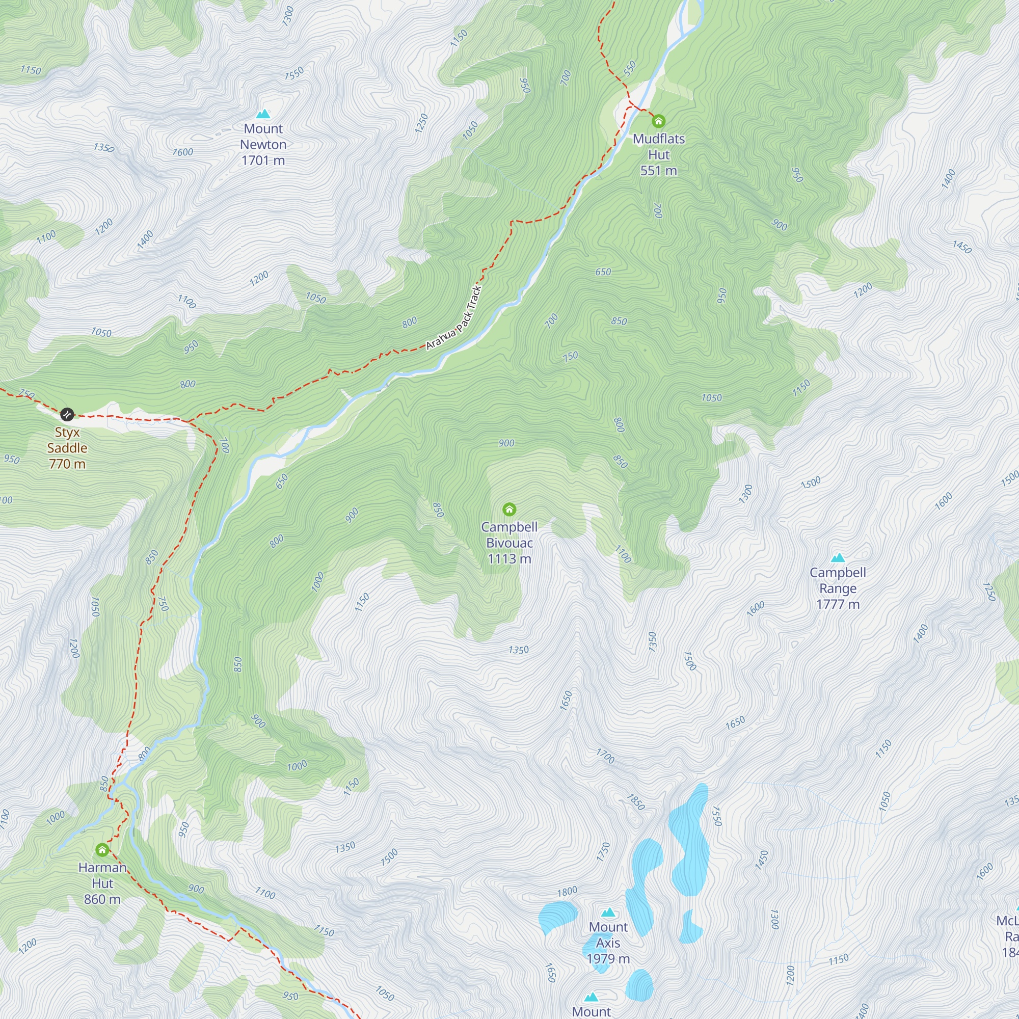 Campbell Bivouac map