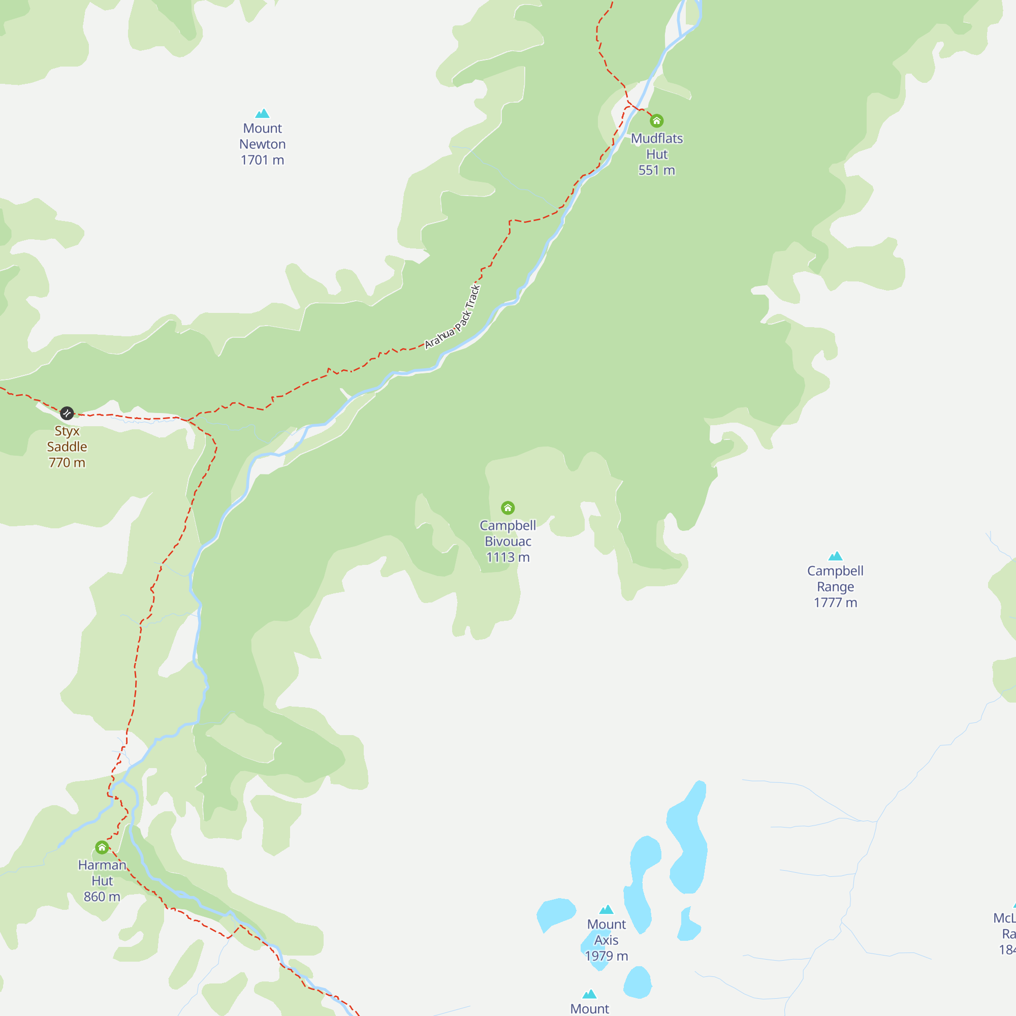 Campbell Bivouac map