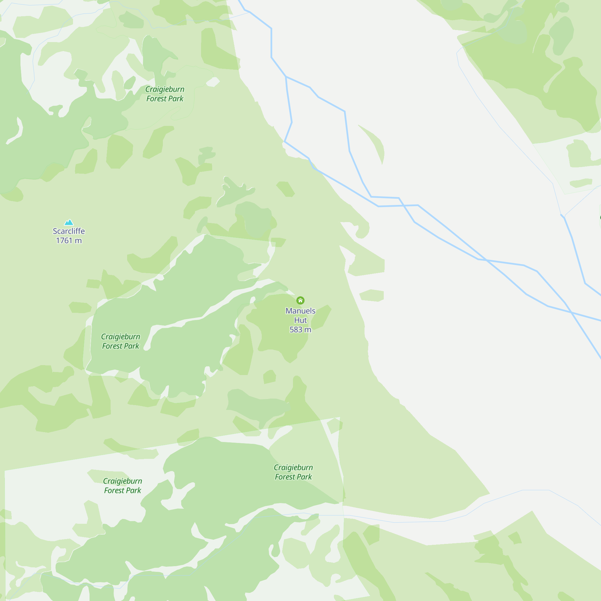 Manuels Hut map