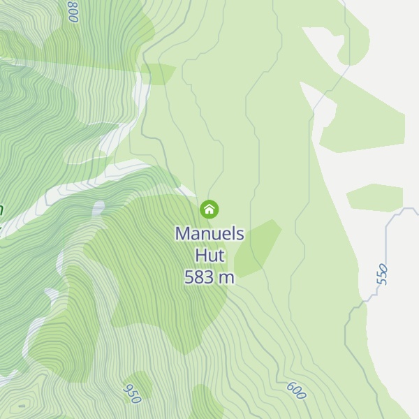Map of Manuels Hut