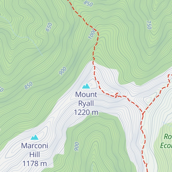 Map of Mount Ryall