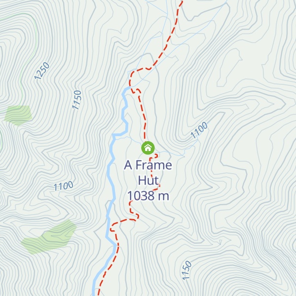 Map of A Frame Hut