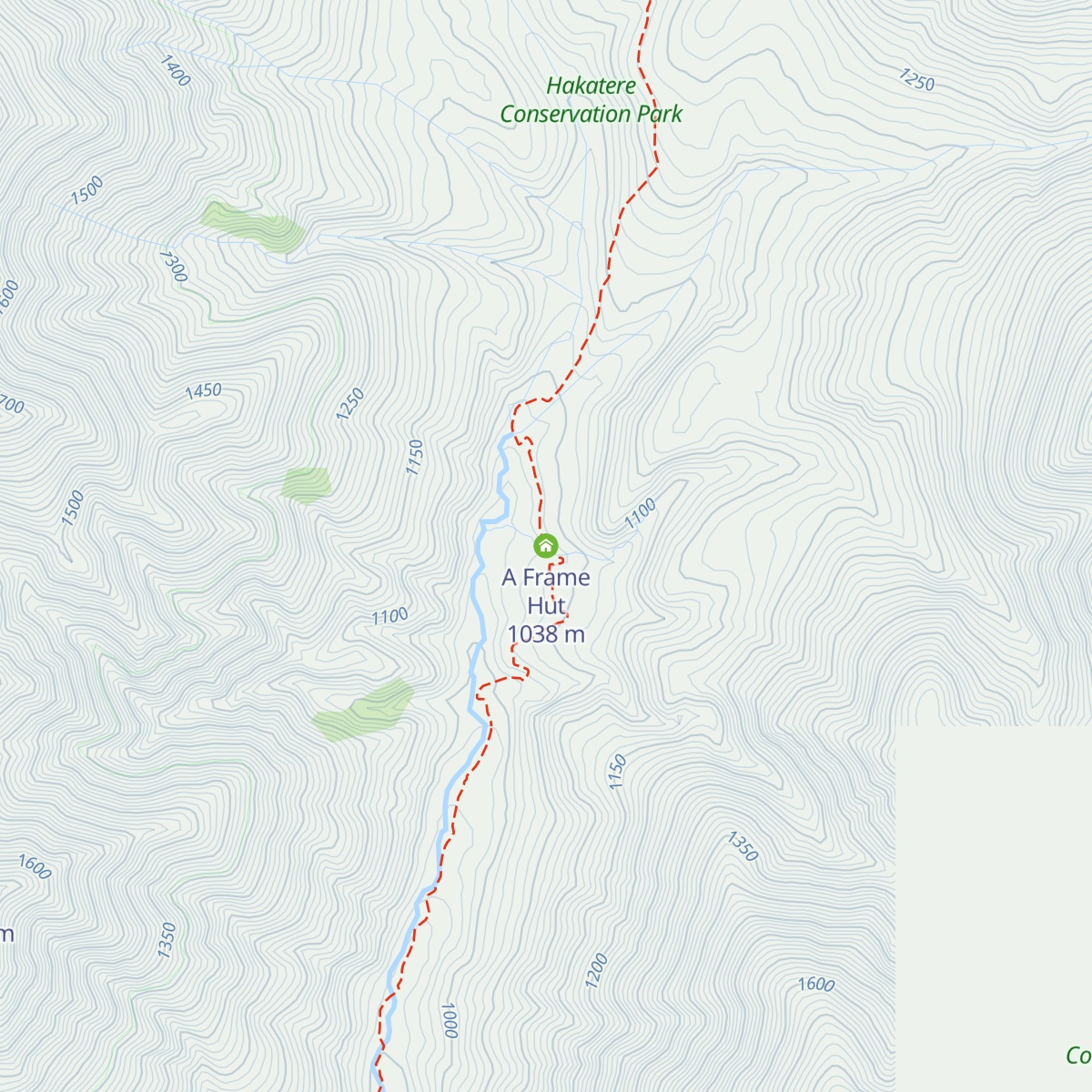 A Frame Hut map