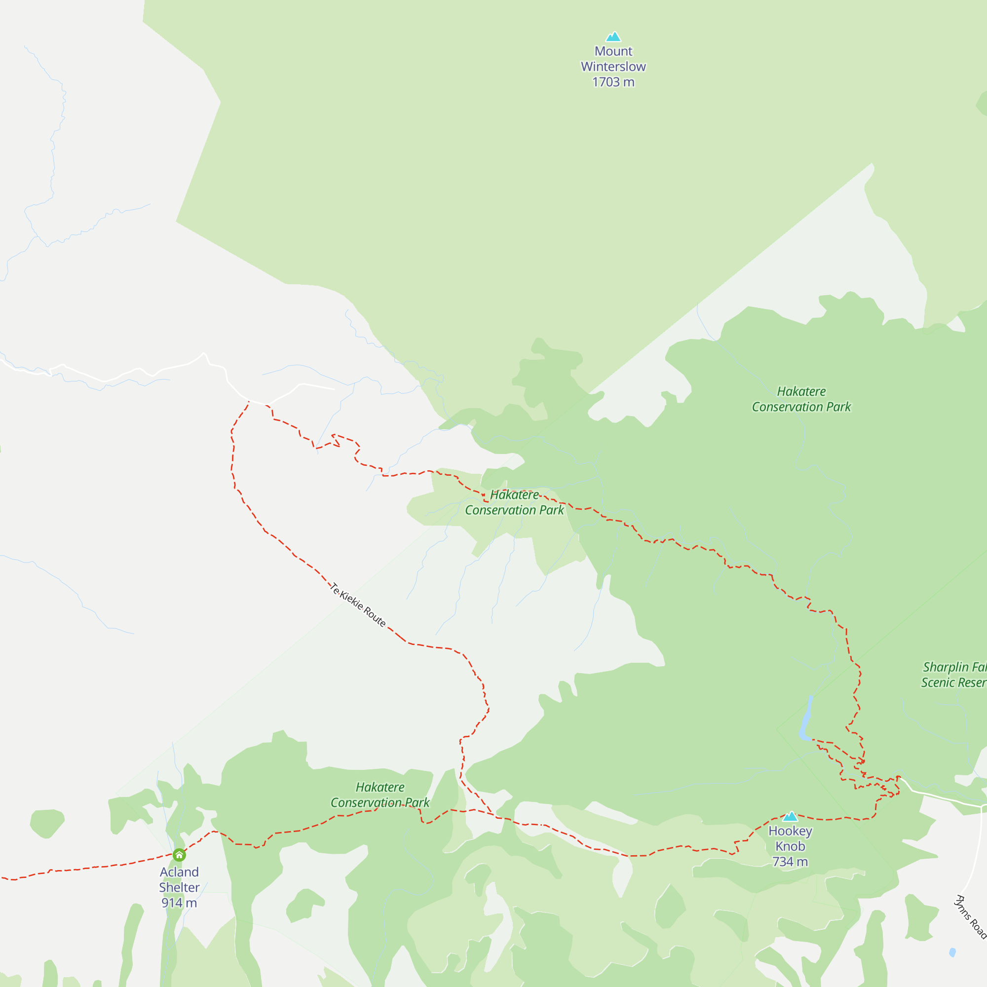 Pinnacles Hut map