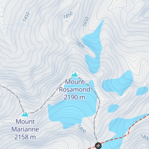Map of Mount Rosamond