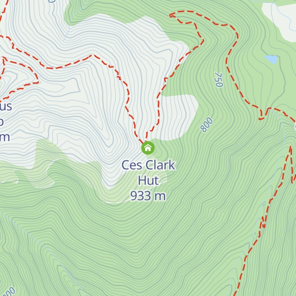 Map of Ces Clark Hut