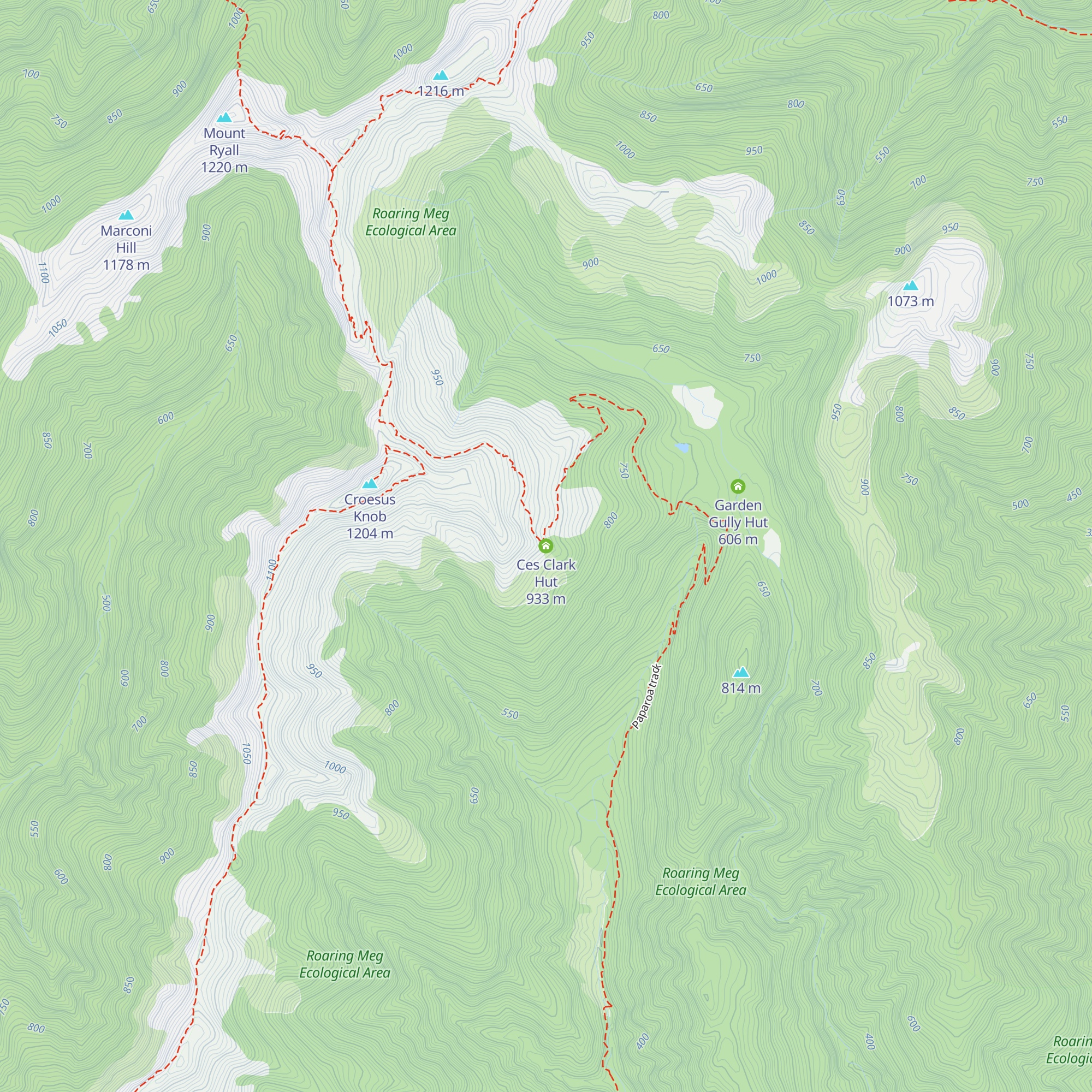 Ces Clark Hut map