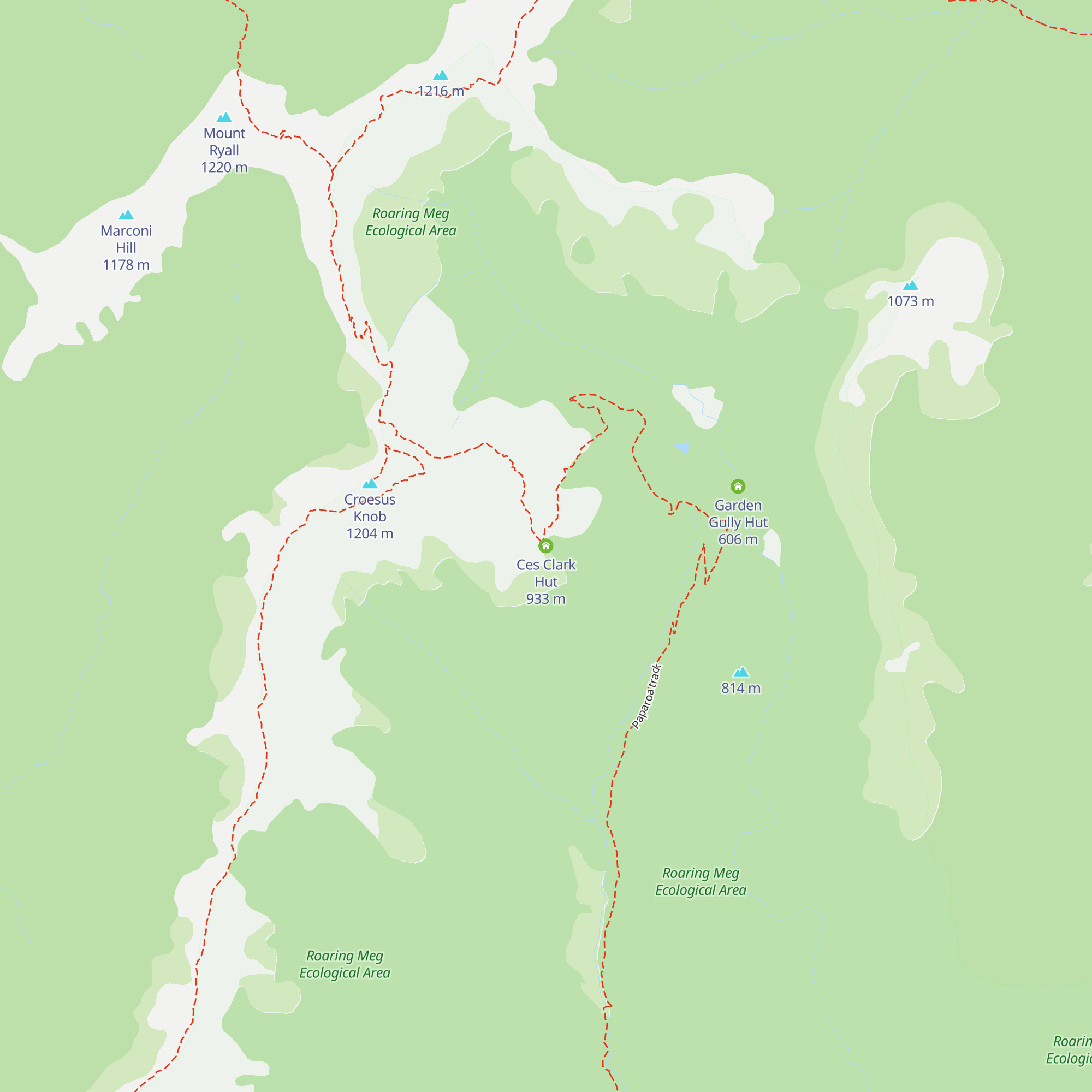 Ces Clark Hut map