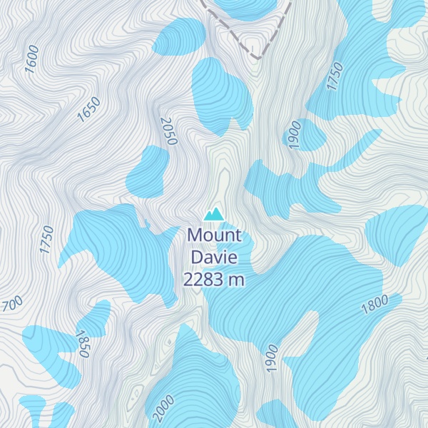 Map of Mount Davie