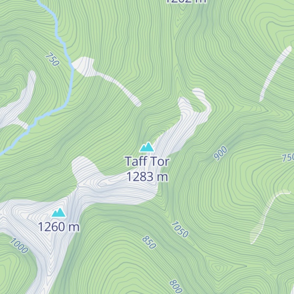 Map of Taff Tor