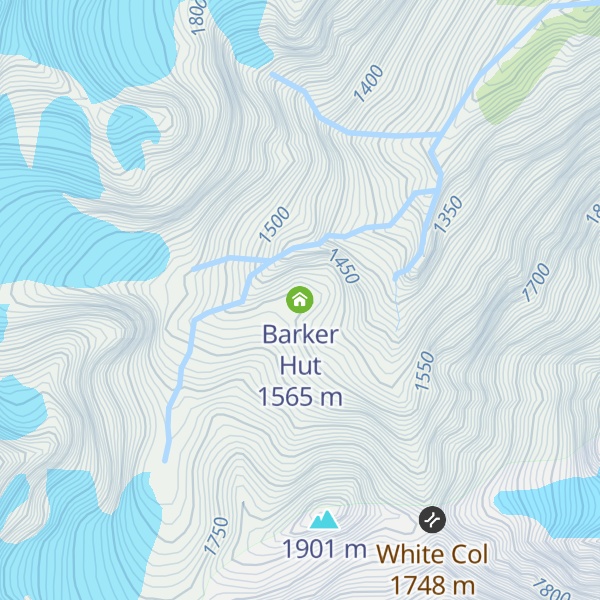 Map of Barker Hut