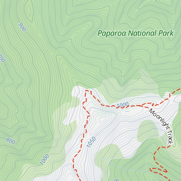 Map of Moonlight Tops Hut
