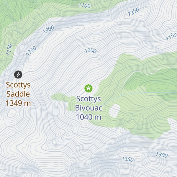 Map of Scottys Bivouac