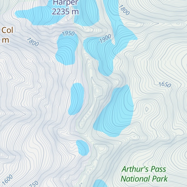 Map of Mount Speight
