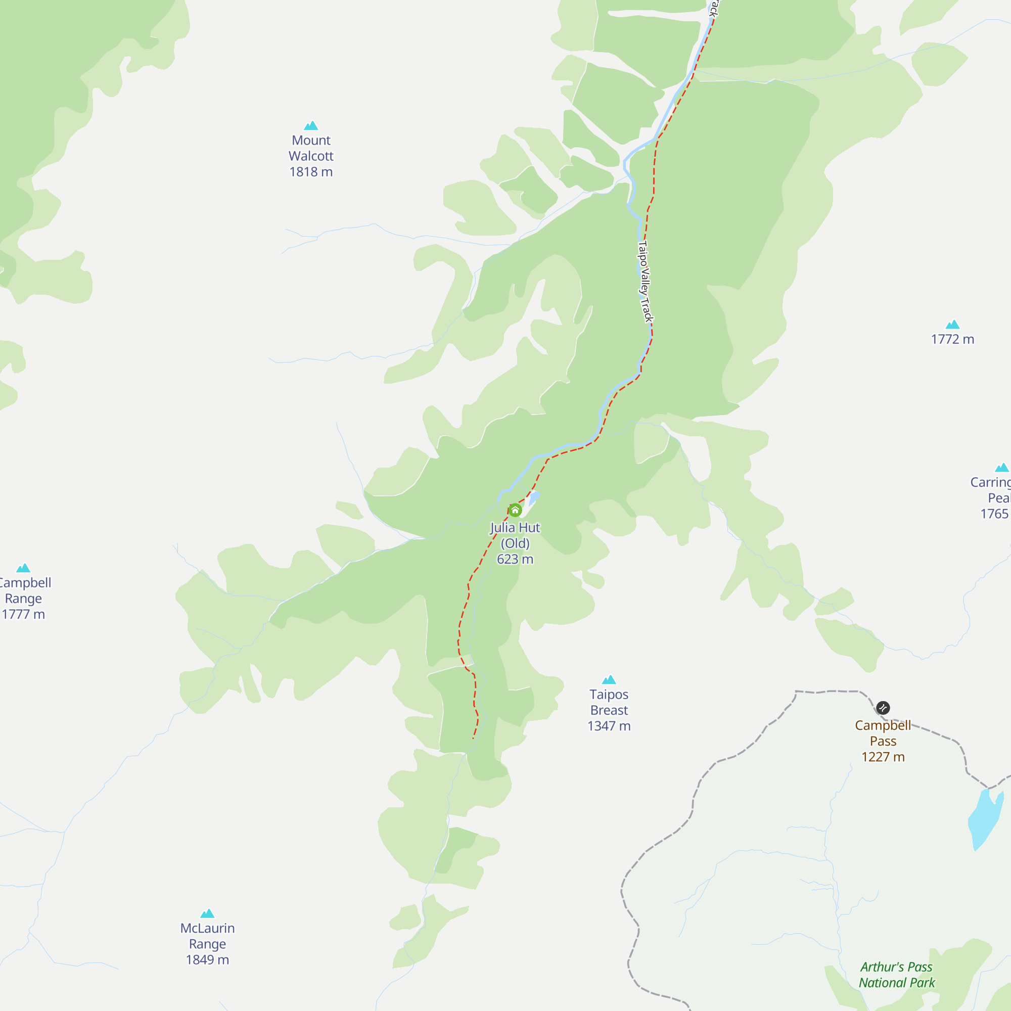 Julia Hut map