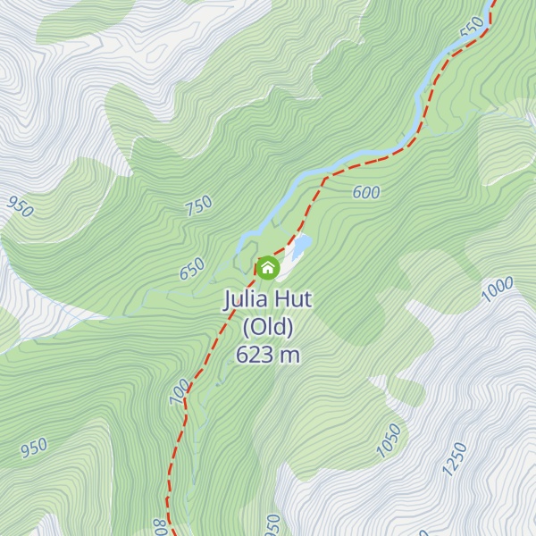 Map of Julia Hut (Old)