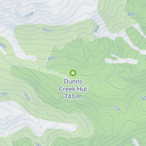 Map of Dunns Creek Hut