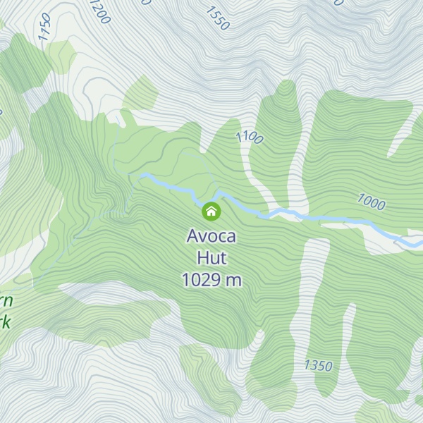 Map of Avoca Hut