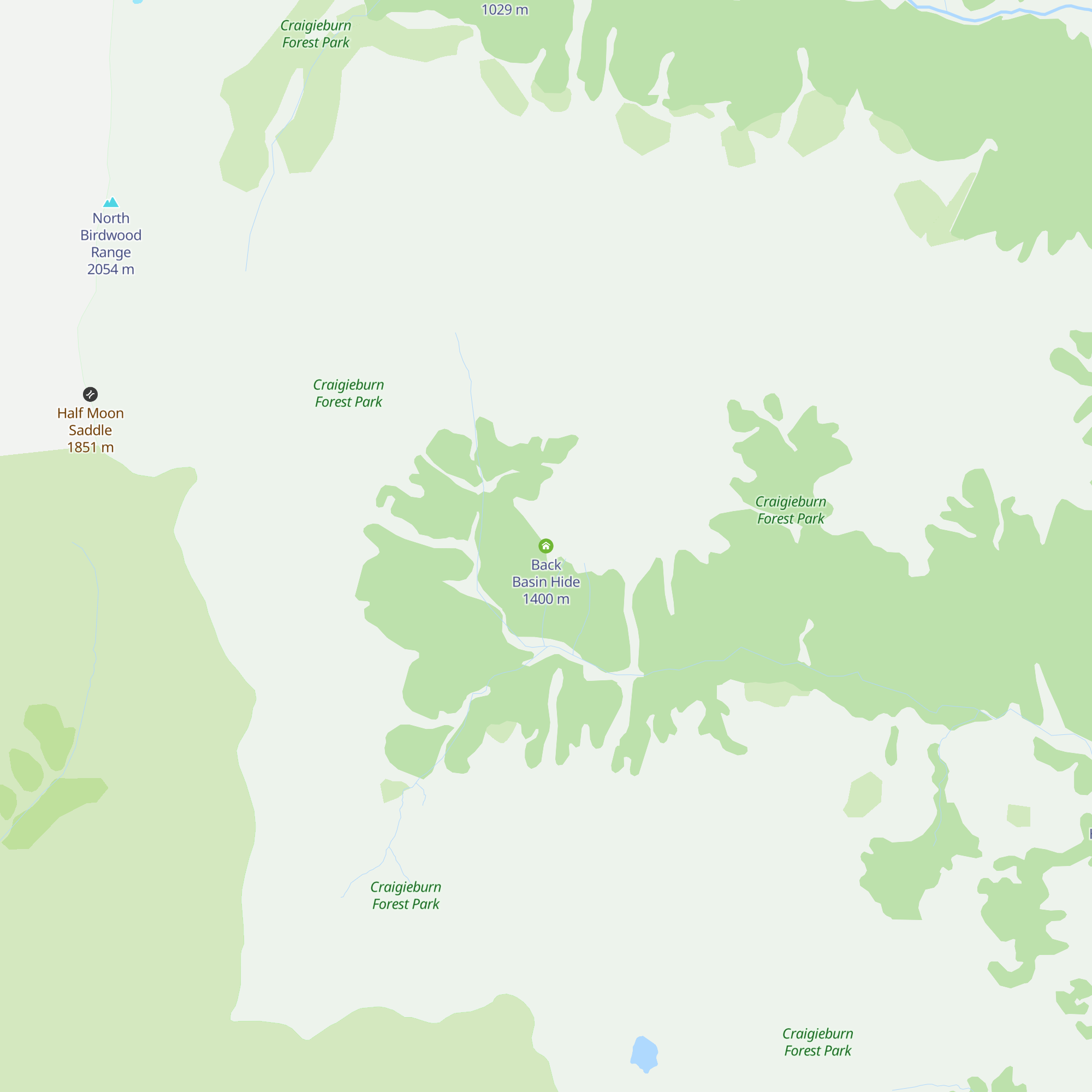 Back Basin Hide map