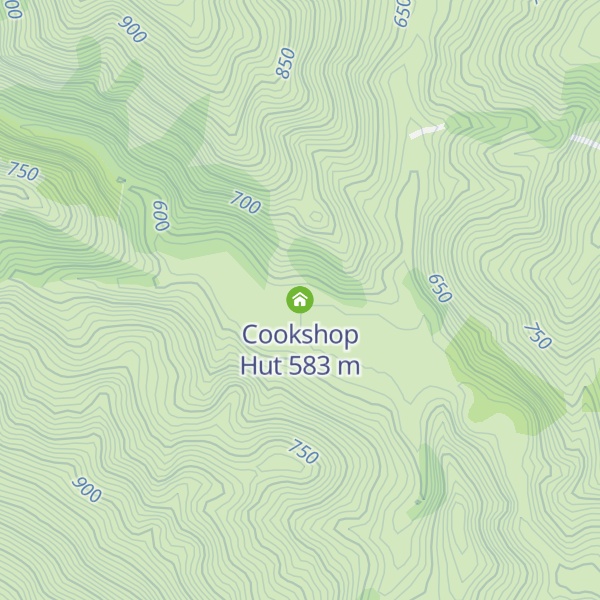 Map of Cookshop Hut