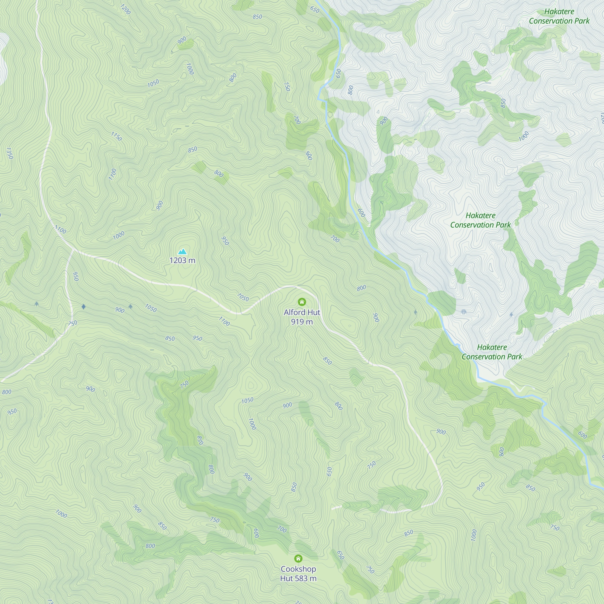 Alford Hut map