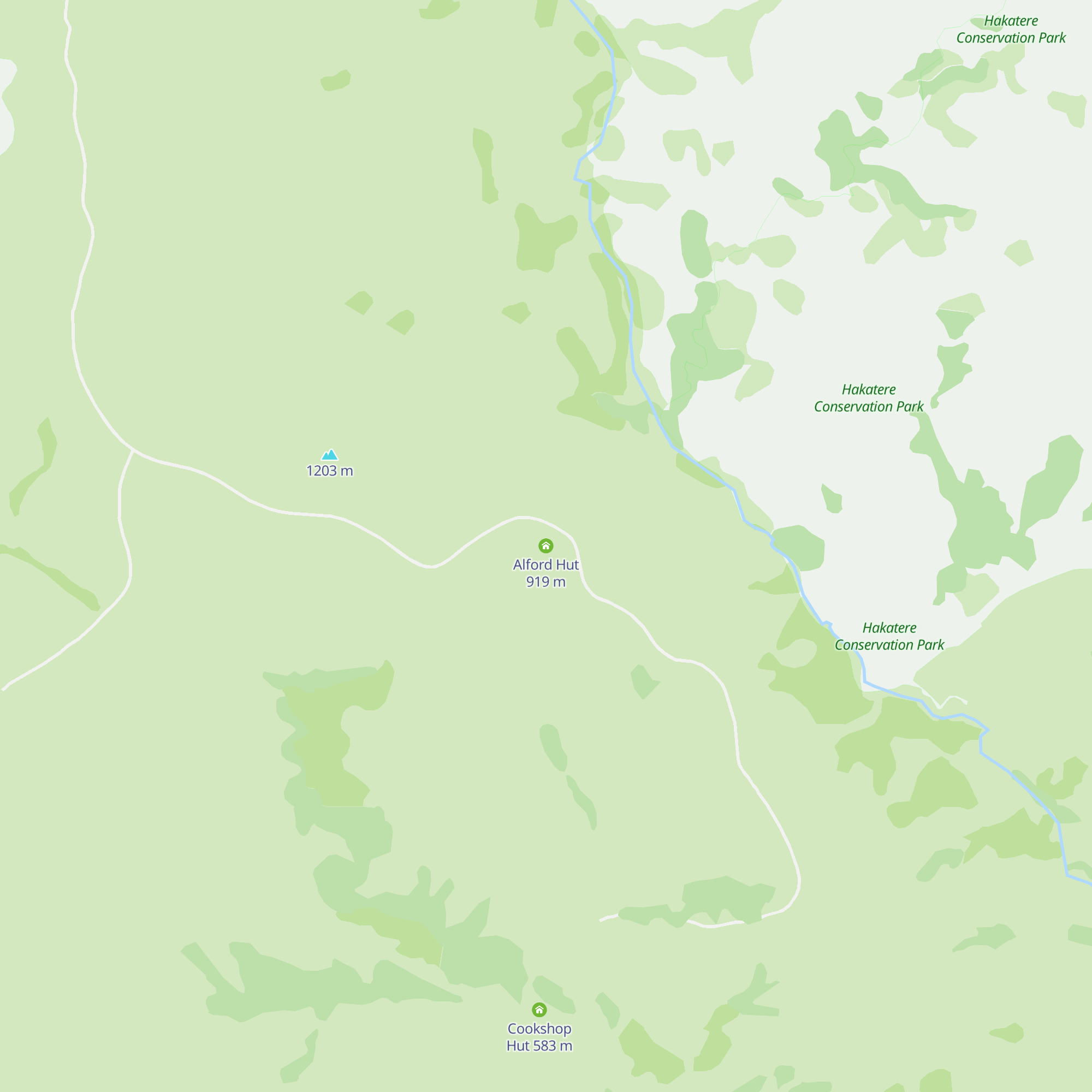 Alford Hut map