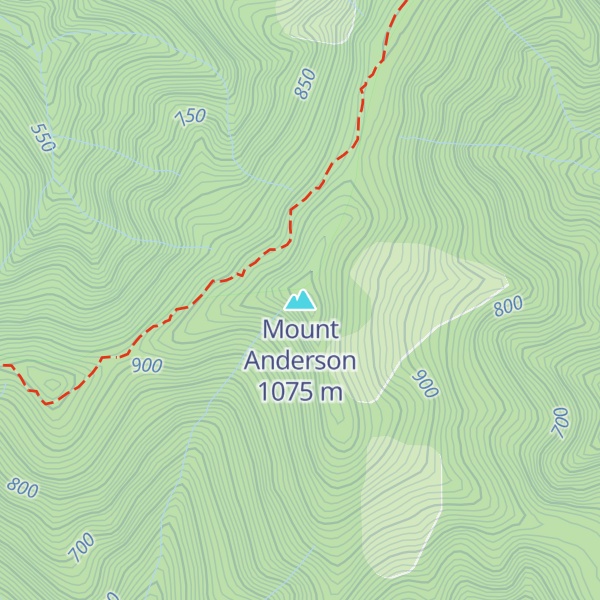 Map of Mount Anderson