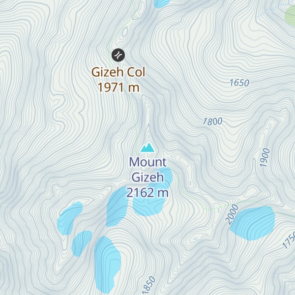 Map of Mount Gizeh