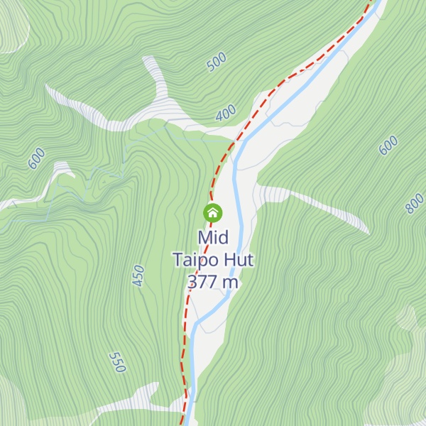 Map of Mid Taipo Hut