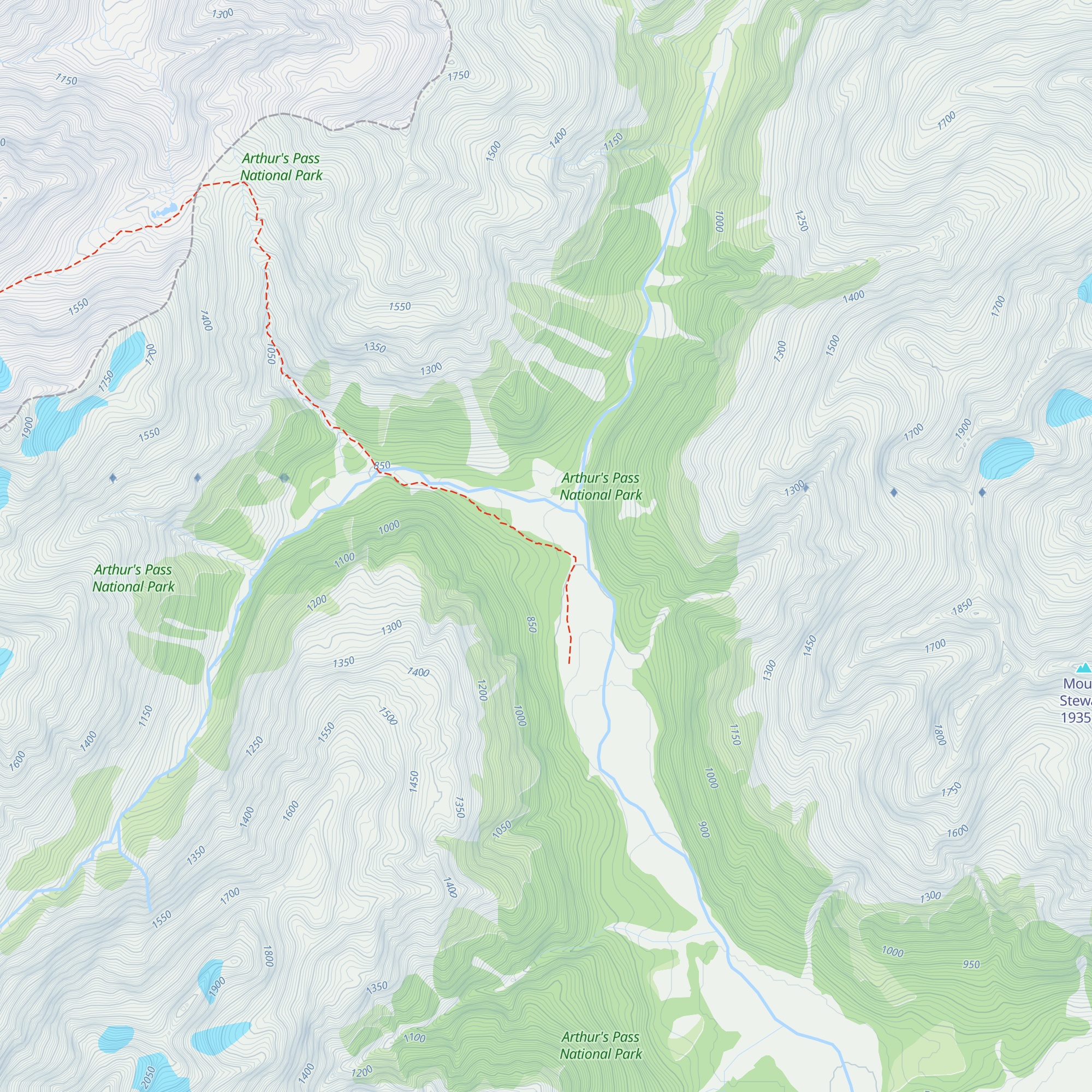 Carrington Hut map