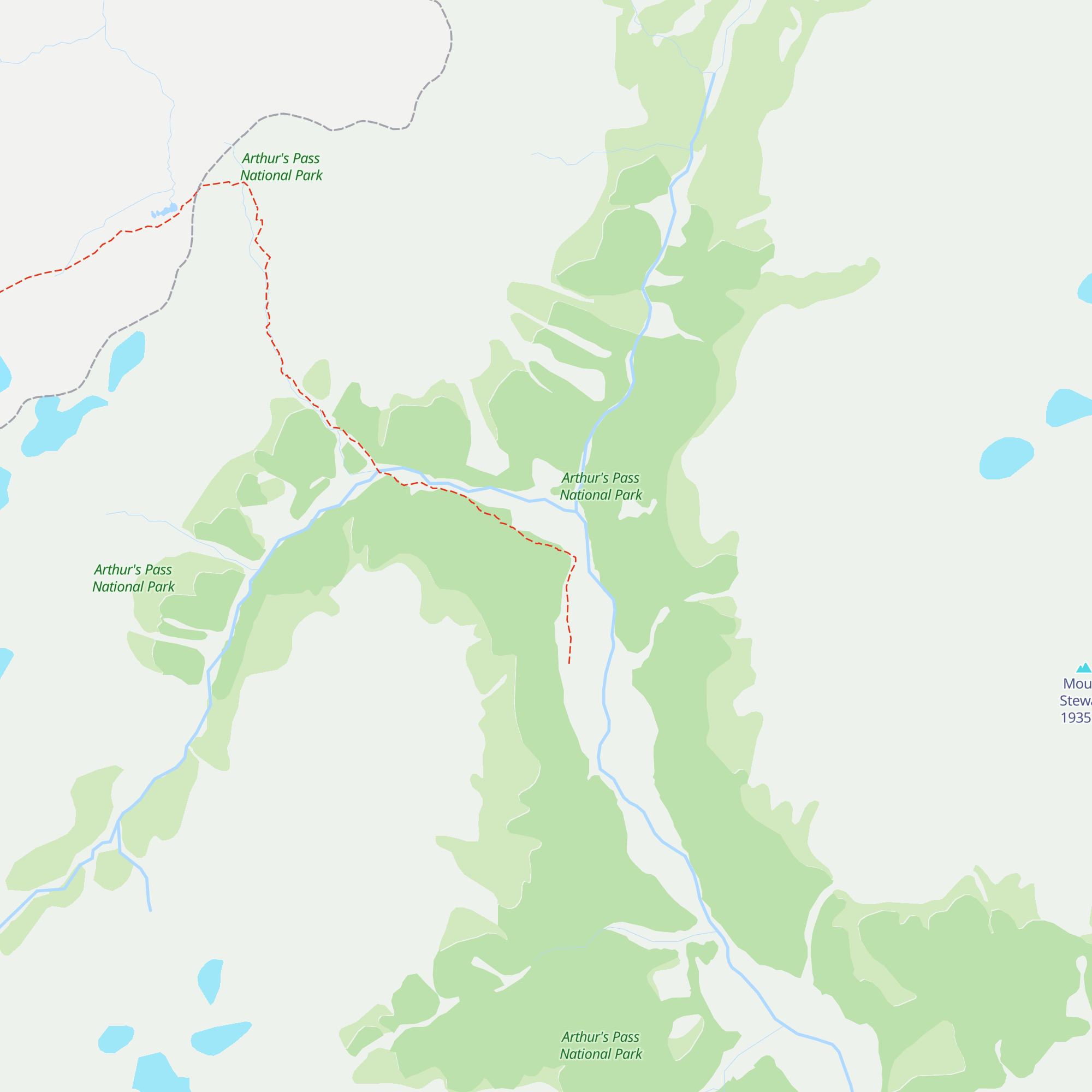 Carrington Hut map