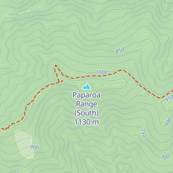 Map of Paparoa Range (South)