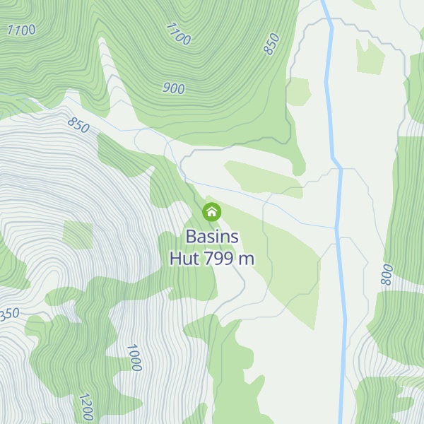 Map of Basins Hut