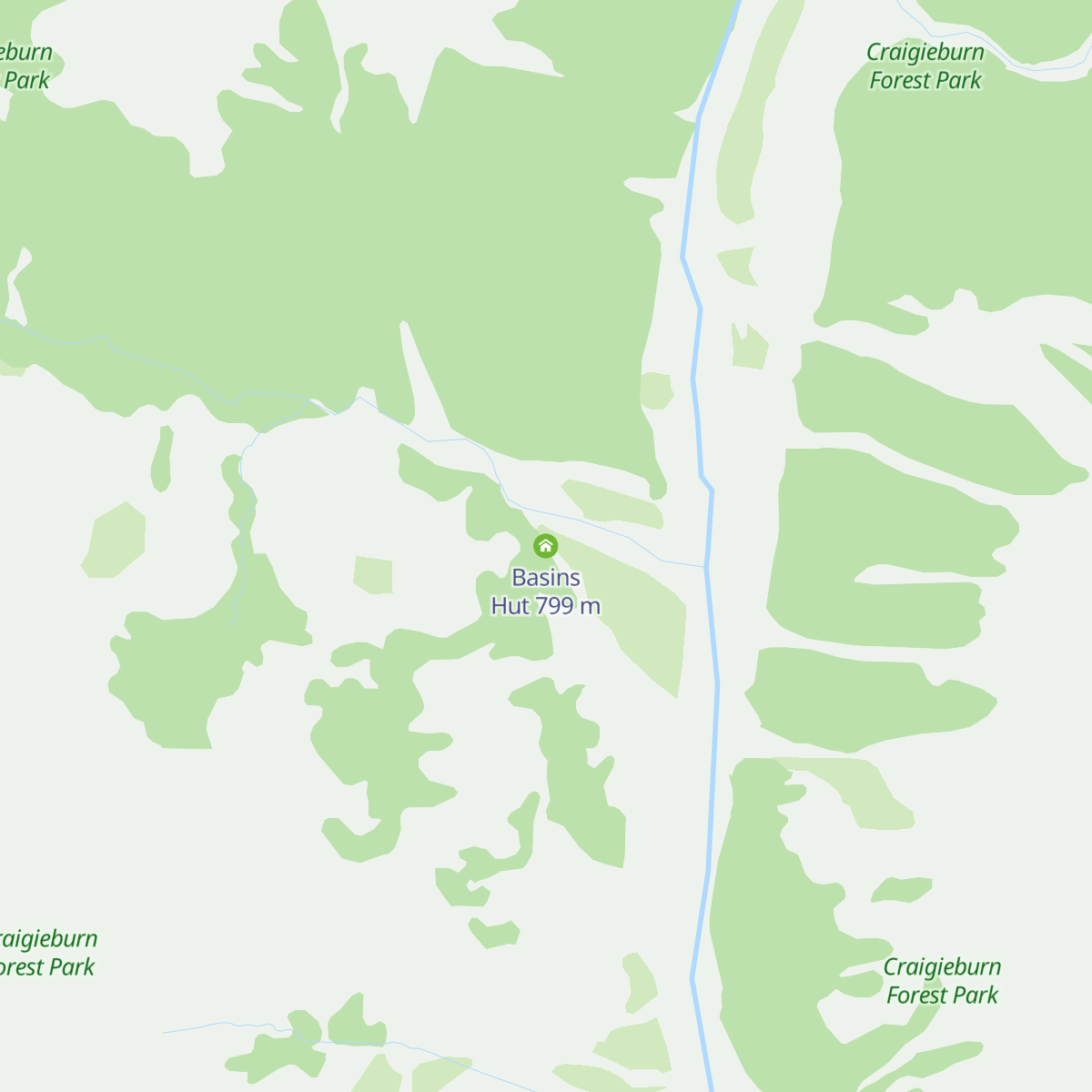 Basins Hut map