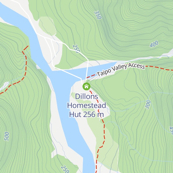 Map of Dillons Homestead Hut