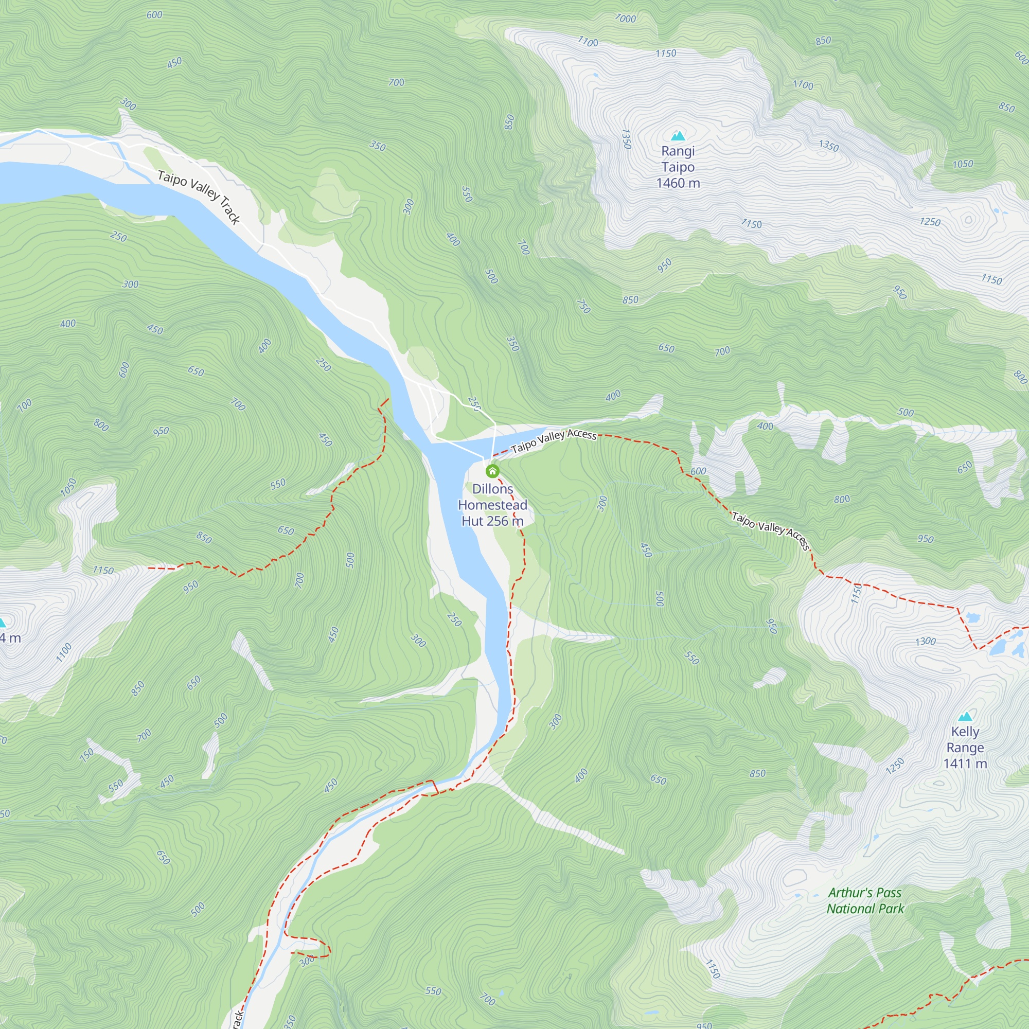 Dillon Hut map