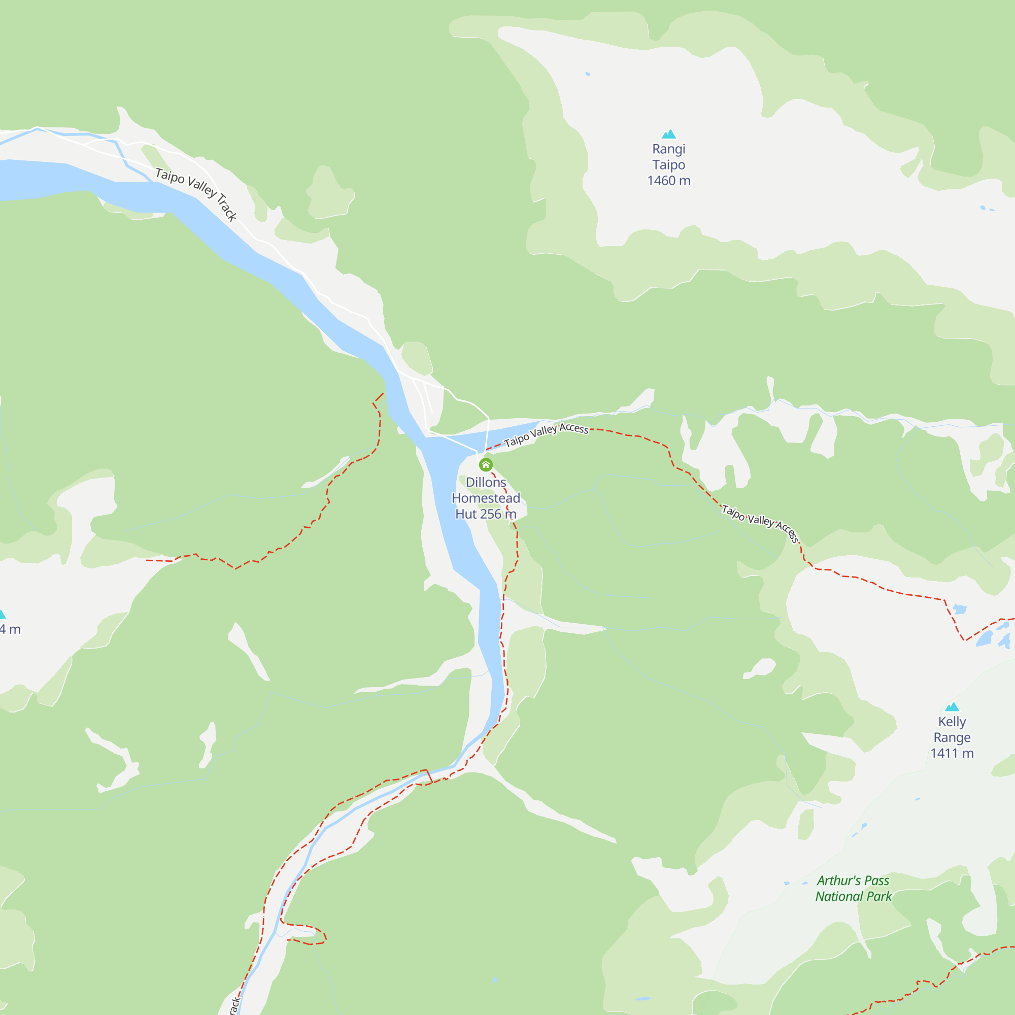 Dillon Hut map