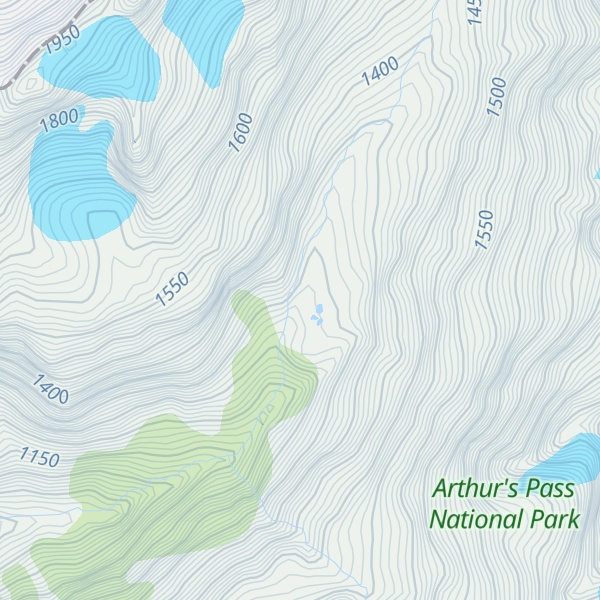 Map of Waimakariri Falls Hut