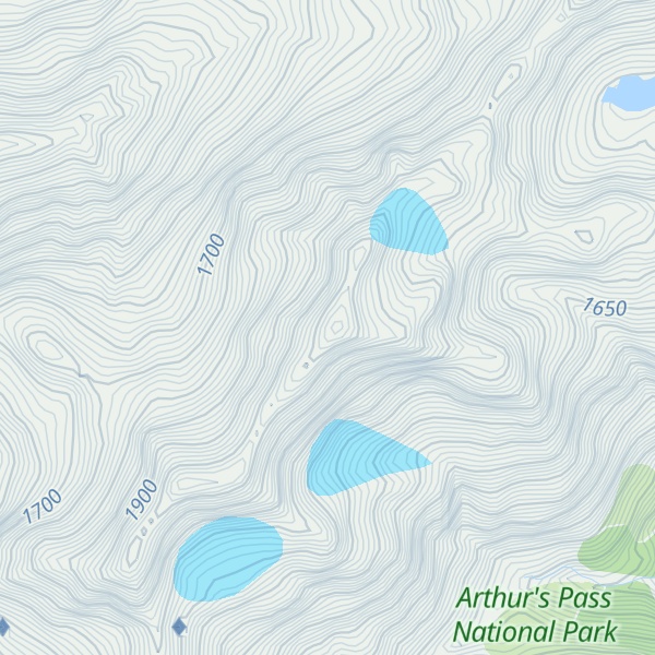 Map of Mount Guinevere