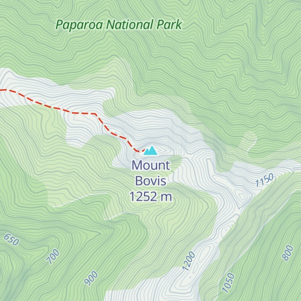 Map of Mount Bovis